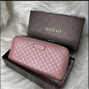 💯 Authentic Guccissima Zipped Long Wallet 🍀